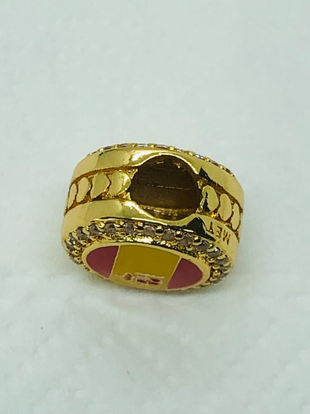 ✨ ✨Pandora Spain Flag BEAD Charm S925 Sterling Silver Jewelry with Gift Box - Picture 3 of 3